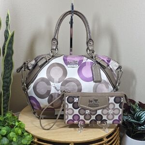 Coach Madison Sophia Satchel & Matching Wallet